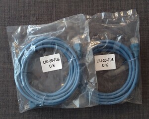 【新品／2本セット】LANケーブル 3m LAN CABLE 3.0m ランケーブル 2本セット 青 ブルー クリックポスト利用又は匿名配送可