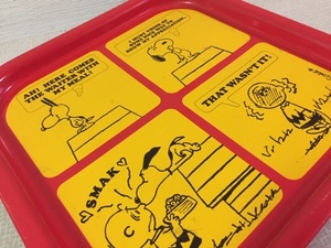 60年代 ビンテージ スヌーピー サービング トレイ シリーズ SNOOPY PEANUTS Tray 60s 1969年製 USA