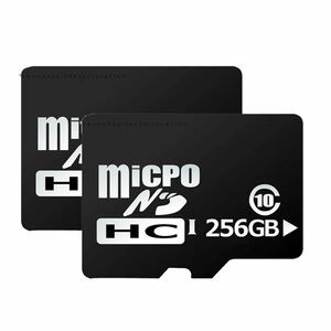 2個セット microSDカード 256GBタイプ マイクロsdカード Class10 メモリーカード 高速転送 MICROSD