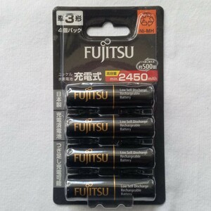 【送料込】 富士通 単3 ニッケル水素充電池 高容量 ハイエンドモデル min.2450mAh 4本組 eneloop pro 互換 HR-3UTHC(4B) 単三 AA