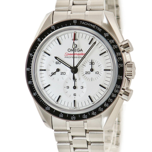 【3年保証】 オメガ スピードマスター ムーンウォッチ プロフェッショナル CO-AXIAL 310.30.42.50.04.001 未使用 白 手巻き メンズ 腕時計
