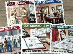 外国切手　サンマリノ　切手趣味の世界　5種完　未使用
