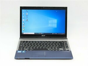 カメラ内蔵/13.3型/ノートPC/Win10/新品SSD256/8GB/2世代i5/ACER　3830T　MS office2021搭載　HDMI USB3.0