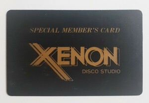 XENON ディスコ　東京新宿歌舞伎町　スペシャル　メンバーズ　カード　DISCO　ゼノン