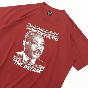 偉人【90s USA製 MARTIN LUTHER KING JR. マーティン・ルーサー・キング・ジュニア ビンテージ Tシャツ XXL】キング牧師 フォト レア