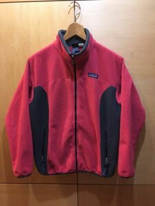 Patagonia パタゴニア フリースジャケット キッズ ピンク L 12 カナダ製 アウトドア キャンプ