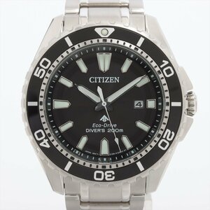 ■ 1円 ～ 中古 美品 参定4.9万■ シチズン CITIZEN ■ プロマスター マリーン BN0190-82E ■ 箱コマ ソーラー ダイバーズ ブラック 黒