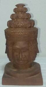 ★　初だしの木彫りの仏頭　　宗教　仏壇　仏具　仏像　祈り　信仰　木彫り　置物　オブジェ　阿弥陀　ブッタ