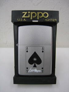 ◆Zippo◆ ジッポ ジッポー LAS VEGAS ACE・SPADES ラスベガス エース スペード 未使用品 封かんシールあり