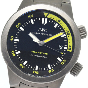 IWC SCHAFFHAUSEN IW353804 アクアタイマー オートマティック2000 デイト 自動巻き メンズ _810766