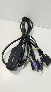 iBUFFALO KVM SWITCH 2PORT パソコン切替器/DVI接続/BSKMD201BK