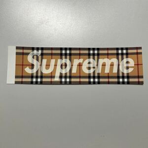 supreme ステッカー Burberry バーバリー 