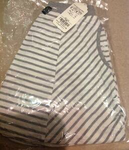 ラスト　新品　SHOO・LA・RUE　　ボーダーリボンスカートパンツ　グレー(312)　　13(130cm)　　定価2530円