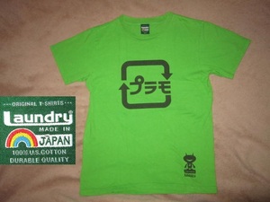 激安 即決！ Laundry ランドリー プラモ デカロゴ Tシャツ 緑 S