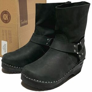 未使用 Needles × Troentorp Harnes Clog Boot ヌバック ハーネスブーツ 黒 41 (26.5~27cm) ニードルズ×トロエントープ 定価58,300円