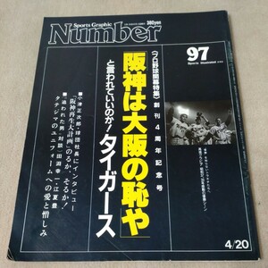 Number　ナンバー　No.97　阪神タイガース　1984年4/20