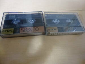 TDK カセットテープ ハイポジション SR-X５０分 １本、SR６０分 １本　計２本　 中古品　