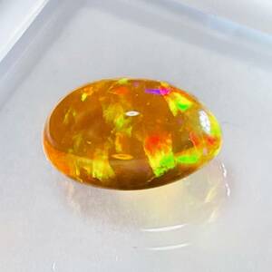 天然　ファイヤーオパール　ルース　カボション　大粒　2.655ct　裸石　宝石　新品未使用　綺麗