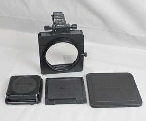 040440 【並品 フジ】 FUJIFILM GX680用 蛇腹 レンズ フード 100-300mm & 各種キャップ・カバー 3点