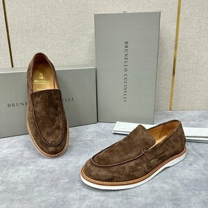 ブルネロクチネリ　BRUNELLO CUCINELLI メンズ　ローファー　スエード　レザー　スリッポン　靴　シューズ　39-44　サイズ選択可能