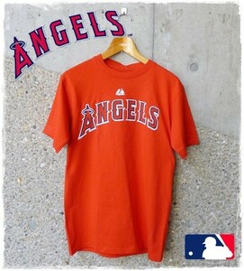 メンズ　MLB　半袖　Tシャツ　LA　ANGELS　アナハイム　エンジェルス　#24　HAREN　ダン・ヘイレン　アメリカ　インポート　メジャー　S