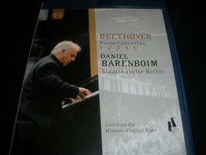 Blu-ray バレンボイム ベートーヴェン ピアノ協奏曲 全集 12345 皇帝 ベルリン 弾き振り Beethoven Complete Piano Concertos Barenboim BD