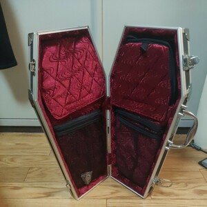 1円~ ジャンク 棺桶型 スティックケース coffin Case シフォンケース 鍵付