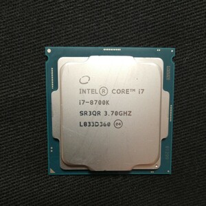 インテルCore i7 8700k付属品なし