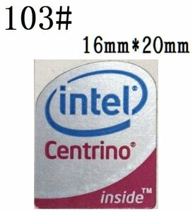 103# 【centrino】エンブレムシール　■16*20㎜■ 条件付き送料無料