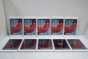 S0390(SLL) N L 10台セット Apple iPad mini2 Wi-Fiモデル 16GB シルバー ME279J/A A1489 タブレット 本体のみ