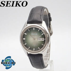 え04060/SEIKO セイコー/5アクタス/SS/自動巻/メンズ腕時計/25石/文字盤 グリーン/6106-7510