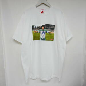 【1円】未使用 国内正規 Supreme 24SS Maradona Tee マラドーナTシャツ フォトプリント Diego Armando Maradona White ホワイト 白 XL