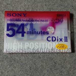 SONY カセットテープCDix Ⅱ 54 TYPE２ HIGH