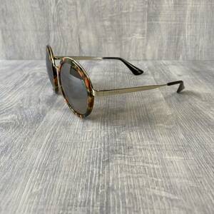 PRADA Sunglasses SPR50T Tortoiseshell Metal Frame Round Lens Glasses Eyeglasses べっ甲 メタルフレーム 丸レンズ メガネ サングラス