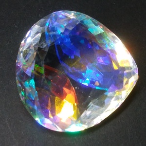 [39.79 ct] 合成ミスティックトパーズ ピアシェイプドカット ルース 宝石 ジュエリー