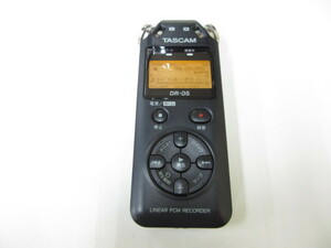 3D355MZ◎TASCAM タスカム DR-05 リニアPCMレコーダー ICレコーダー 動作品◎中古