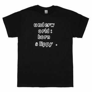 [XLサイズ]Underworld（アンダーワールド） Born Slippy 90sヴィンテージ復刻 ロゴTシャツ ブラック