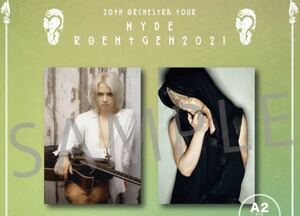 ■限定非売品■ HYDE ファブリックポスター 2枚セット 20th Orchestra Tour HYDE ROENTGEN オフィシャルグッズ / L