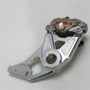 ♪CBR1000RR-SP/SC59 ブレンボ×アグラス CNC 2POT ニッケルコート リアブレーキキャリパー/サポート(H0619A06)後期/逆車