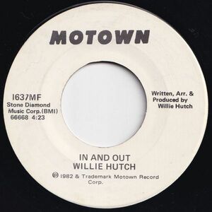 Willie Hutch In And Out / In And Out Motown US 1637MF 203509 SOUL ソウル レコード 7インチ 45