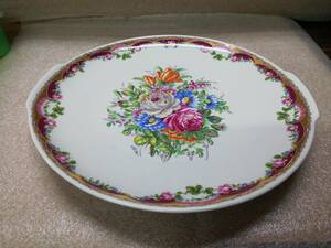 ◆【M.A.B.A　PORCELLANE ARTISITICNE～T.LIMOGES　華やかなフラワープレート】◆