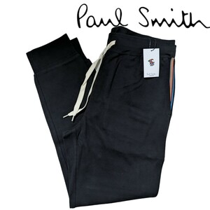 新品 ポールスミス Paul Smith ジョガーパンツ L カラーライン ホームウェア マルチカラー メンズ ブラック 