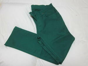 TOMORROWLAND BLUE WORK～ブルーワーク 濃緑のジーンズデザインパンツ Ｗ32 美品 日本製