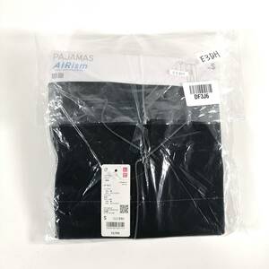 【新品】ユニクロ UNIQLO PAJAMA AIRism ナイトウェア ルームウェア ネイビー セットアップ パイピング 部屋着 綿ポリ (#DF3J6)