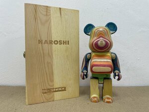 ベアブリック BE@RBRICK カリモク fragmentdesign HAROSHI VERTICAL 400％ polygon フラグメントデザイン ポリゴン MEDICOMTOY 中古 箱付き