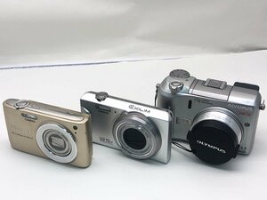 CASIO EXILIM EX-Z400 / EX-ZS100 / OLYMPUS CAMEDIA C-750 コンパクト デジタルカメラ 3点 まとめ ジャンク 中古【UW040725】