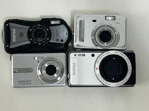 531h PENTAX ペンタックス コンパクトデジタルカメラ Optio VS20 WG-10 E75 S55 まとめ 4台 