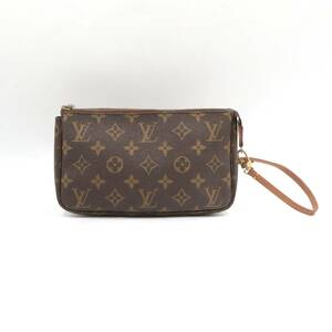 ★LOUIS VUITTON ルイヴィトン M51980 モノグラム ポシェット アクセソワール アクセサリーポーチ 小物入れ ブラウン系