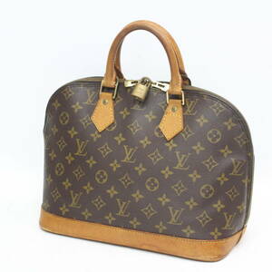 262)【1円スタート♪】LOUIS VUITTON ルイ ヴィトン モノグラム アルマ M51130 ハンドバッグ 鍵付き