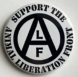 ANIMAL LIBERATION FRONT 缶バッジ 40mm #ALF #動物解放戦線 #animal rights #custom buttons